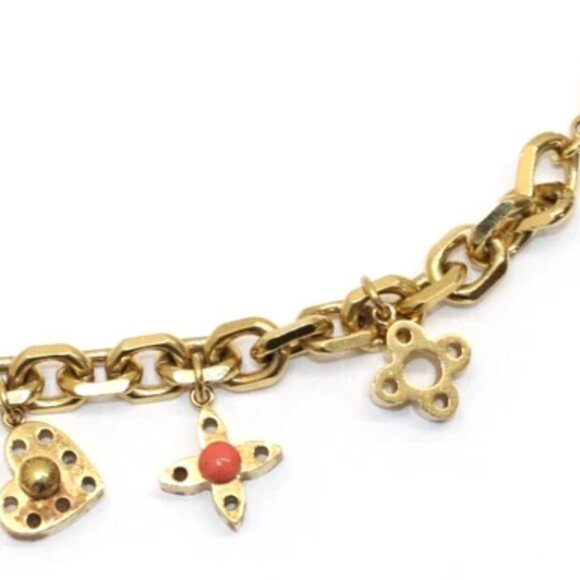 Louis Vuitton Hide and Seek Gold Tone Bracelet 2AC2331 - Picture 1 of 8